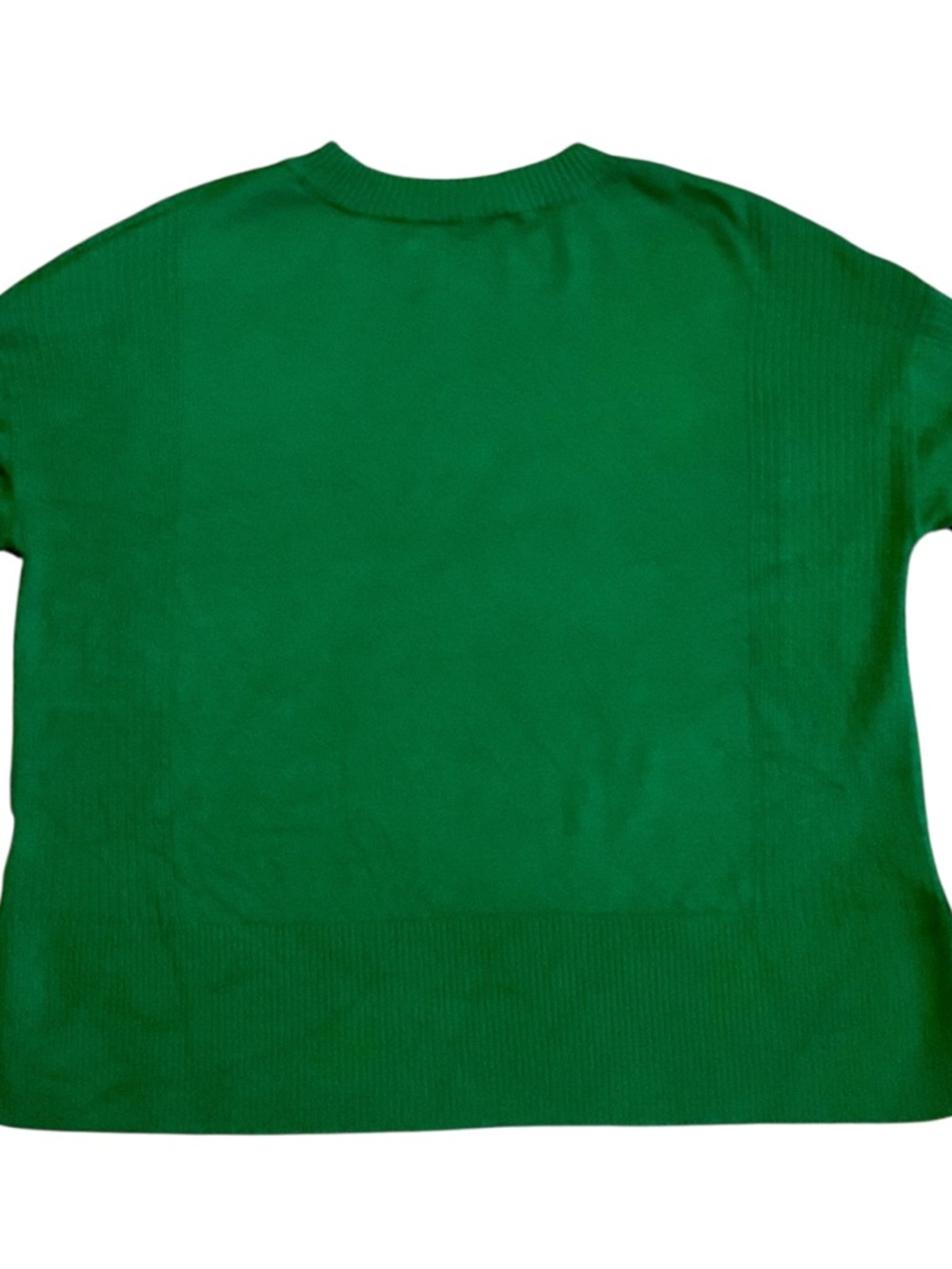 Market & Spruce Kenz Silk & Cashmere Blend Kelly Green Sweater - Picture 7 of 8